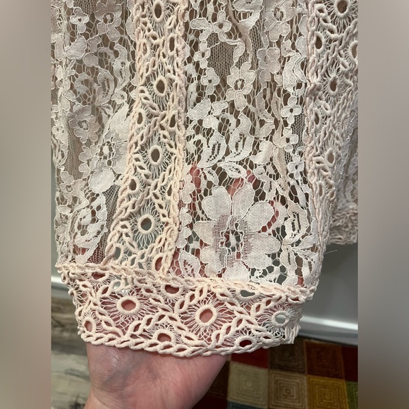 Baby Pink Lace Blouse - Picture 7 of 9